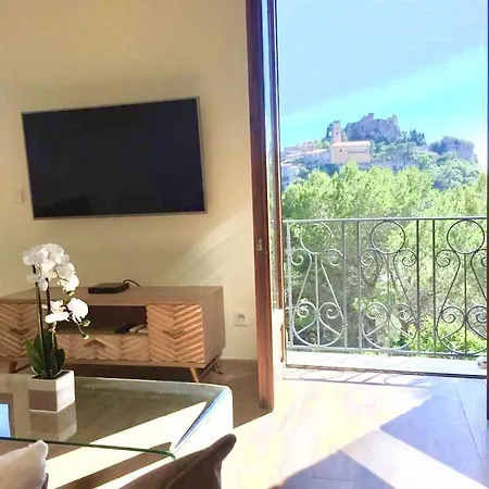 D Exception Avec Terrasse, Jacuzzi, Vue Mer, Parking, En Plein Coeur Du Village De Eze